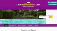 Desktop Screenshot of casasdefindesemana.com