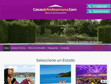 Tablet Screenshot of casasdefindesemana.com